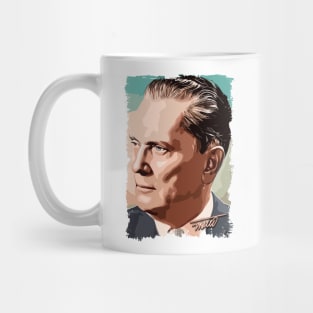 Josip Broz Tito the President of Yugoslavia SFRJ Color portrait illustration Mug